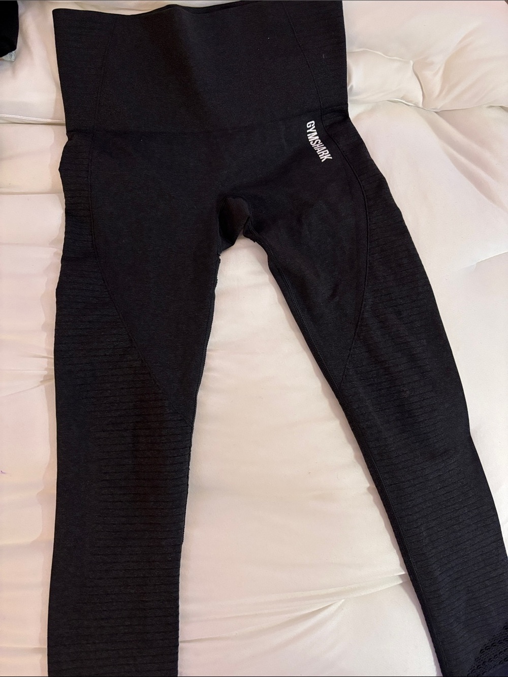 Gymshark Kids Black High-Waist Seamless Leggings